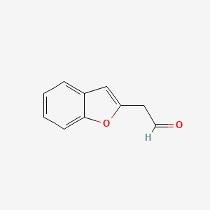 molecular formula C10H8O2 B12871870 2-(Benzofuran-2-yl)acetaldehyde 