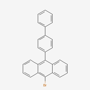 molecular formula C26H17B B1287188 9-([1,1'-联苯]-4-基)-10-溴蒽 CAS No. 400607-05-8