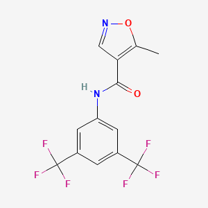 N-[3,5-Bis(trifluoromethyl)phenyl]-5-methyl-1,2-oxazole-4-carboxamide