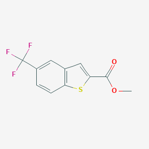 molecular formula C11H7F3O2S B128719 5-(三氟甲基)-1-苯并噻吩-2-甲酸甲酯 CAS No. 146137-92-0