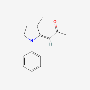 1-(3-Methyl-1-phenylpyrrolidin-2-ylidene)propan-2-one