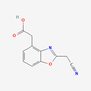 2-(Cyanomethyl)benzo[d]oxazole-4-acetic acid