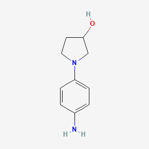 molecular formula C10H14N2O B1287194 1-(4-Aminophenyl)-3-pyrrolidinol CAS No. 503457-32-7