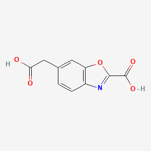 6-(Carboxymethyl)benzo[d]oxazole-2-carboxylic acid