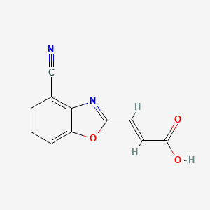 4-Cyanobenzo[d]oxazole-2-acrylic acid