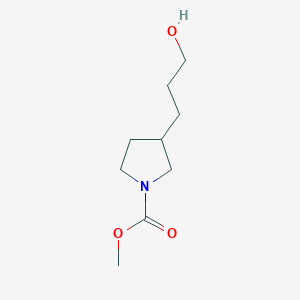 Methyl 3-(3-hydroxypropyl)pyrrolidine-1-carboxylate