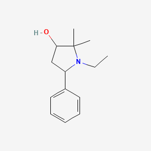 1-Ethyl-2,2-dimethyl-5-phenylpyrrolidin-3-ol