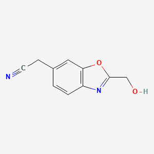 2-(Hydroxymethyl)benzo[d]oxazole-6-acetonitrile