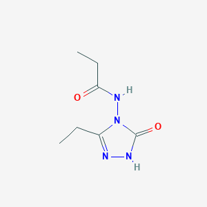 N-(3-Ethyl-5-oxo-1H-1,2,4-triazol-4(5H)-yl)propionamide