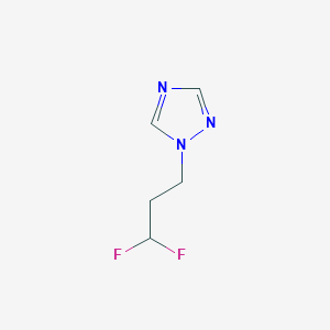 molecular formula C5H7F2N3 B12872073 1-(3,3-Difluoropropyl)-1H-1,2,4-triazole 