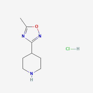 5-Methyl-3-(piperidin-4-yl)-1,2,4-oxadiazole hydrochloride