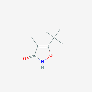 molecular formula C8H13NO2 B12872097 3-Hydroxy-4-methyl-5-tert-butylisoxazole 