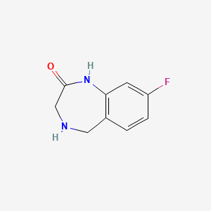 8-Fluoro-1,3,4,5-tetrahydro-benzo[e][1,4]diazepin-2-one