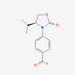 (S)-4-(4-Isopropyl-2-oxooxazolidin-3-YL)benzaldehyde