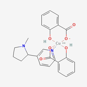 Copper;2-hydroxybenzoate;3-(1-methylpyrrolidin-2-yl)pyridine