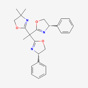 (4S,4'S)-2,2'-(1-(4,4-Dimethyl-4,5-dihydrooxazol-2-yl)ethane-1,1-diyl)bis(4-phenyl-4,5-dihydrooxazole)