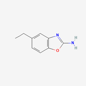 molecular formula C9H10N2O B12872159 5-Ethylbenzo[d]oxazol-2-amine 