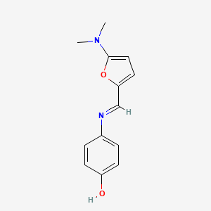 4-(((5-(Dimethylamino)furan-2-yl)methylene)amino)phenol