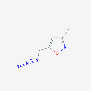 molecular formula C5H6N4O B1287220 5-(Azidomethyl)-3-methyl-1,2-oxazole 