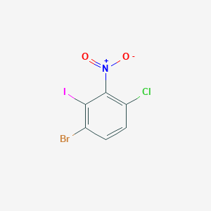 3-Bromo-6-chloro-2-iodonitrobenzene