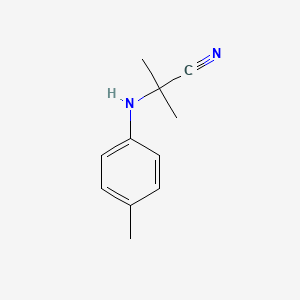 molecular formula C11H14N2 B1287225 2-Methyl-2-[(4-methylphenyl)amino]propanenitrile CAS No. 101568-43-8