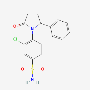 1-(2-Chloro-4-sulfamoylphenyl)-5-phenylpyrrolidin-2-one