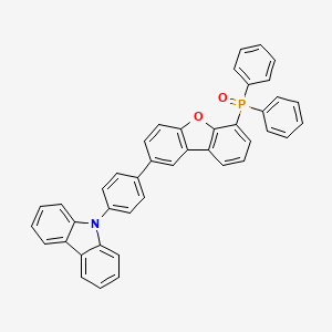 molecular formula C42H28NO2P B12872333 (8-(4-(9H-Carbazol-9-yl)phenyl)dibenzo[b,d]furan-4-yl)diphenylphosphine oxide 