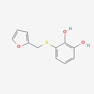 3-{[(Furan-2-yl)methyl]sulfanyl}benzene-1,2-diol