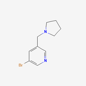 3-Bromo-5-(pyrrolidin-1-ylmethyl)pyridine