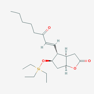 (3AR,4R,5R,6aS)-4-((E)-3-Oxooct-1-en-1-yl)-5-((triethylsilyl)oxy)hexahydro-2H-cyclopenta[b]furan-2-one