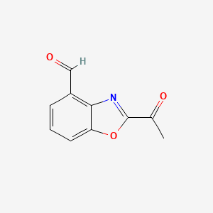 2-Acetylbenzo[d]oxazole-4-carbaldehyde