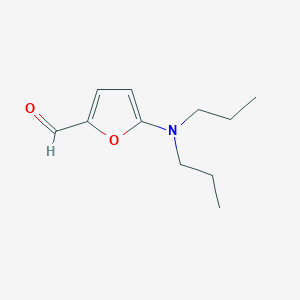 molecular formula C11H17NO2 B12872419 5-(Dipropylamino)furan-2-carbaldehyde CAS No. 919288-06-5