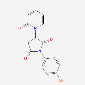 1-(4-Bromophenyl)-3-(2-oxopyridin-1(2H)-yl)pyrrolidine-2,5-dione