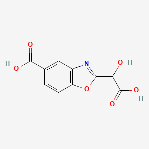 2-(Carboxy(hydroxy)methyl)benzo[d]oxazole-5-carboxylic acid