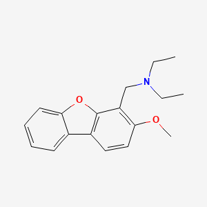 molecular formula C18H21NO2 B12872488 4-(Diethylamino)methyl-3-methoxydibenzofuran CAS No. 42840-14-2