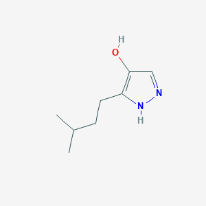 3-Isopentyl-1H-pyrazol-4-ol