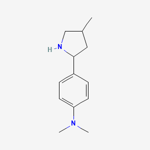 N,N-dimethyl-4-(4-methylpyrrolidin-2-yl)aniline