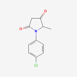 1-(4-Chlorophenyl)-5-methylpyrrolidine-2,4-dione