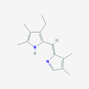 molecular formula C15H20N2 B12872608 2-((3,4-Dimethyl-2H-pyrrol-2-ylidene)methyl)-3-ethyl-4,5-dimethyl-1H-pyrrole 