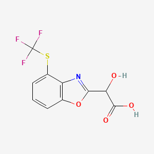 2-(Carboxy(hydroxy)methyl)-4-(trifluoromethylthio)benzo[d]oxazole