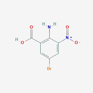 molecular formula C7H5BrN2O4 B1287268 2-Amino-5-bromo-3-nitrobenzoic acid CAS No. 58580-07-7