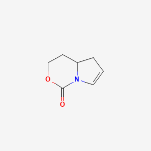 molecular formula C7H9NO2 B12872685 3,4,4A,5-tetrahydro-1H-pyrrolo[1,2-c][1,3]oxazin-1-one 