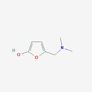 molecular formula C7H11NO2 B12872706 5-((Dimethylamino)methyl)furan-2-ol 