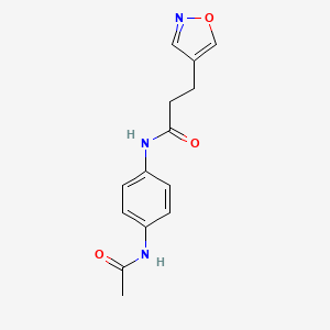 N-(4-Acetamidophenyl)-3-(1,2-oxazol-4-yl)propanamide