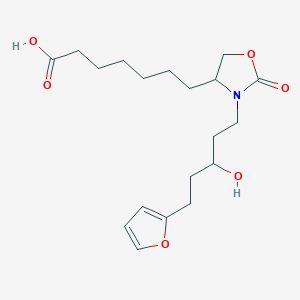 7-{3-[5-(Furan-2-yl)-3-hydroxypentyl]-2-oxo-1,3-oxazolidin-4-yl}heptanoic acid