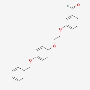 3-(2-(4-(Benzyloxy)phenoxy)ethoxy)benzaldehyde