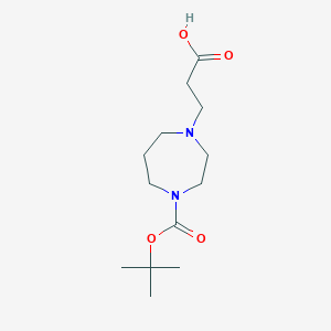3-[4-(Tert-butoxycarbonyl)-1,4-diazepan-1-yl]propanoic acid