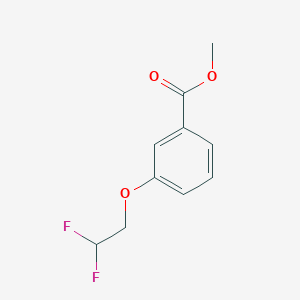 molecular formula C10H10F2O3 B12872771 Methyl 3-(2,2-difluoroethoxy)benzoate 