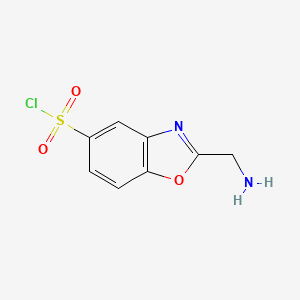 2-(Aminomethyl)benzo[d]oxazole-5-sulfonyl chloride