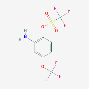 2-Amino-4-(trifluoromethoxy)phenyl trifluoromethanesulphonate